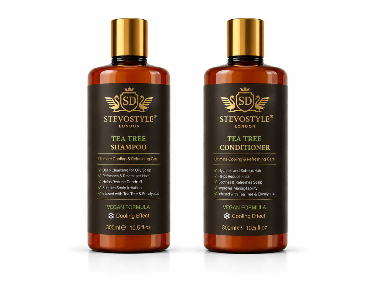 Tea Tree Shampoo & Conditioner Duo – Cooling & Refreshing Care 2 × 300ml