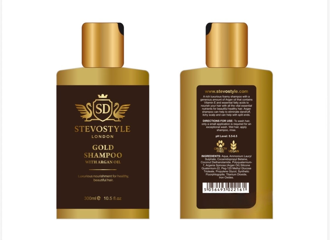 Gold Shampoo with Argan Oil VEGAN 300ml