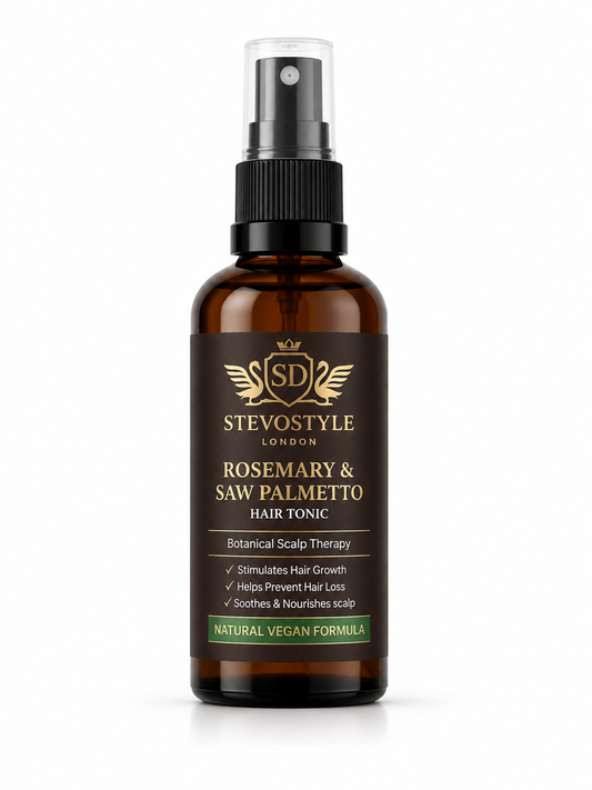 London Rosemary & Saw Palmetto Hair Tonic – Natural Vegan Formula 100ml