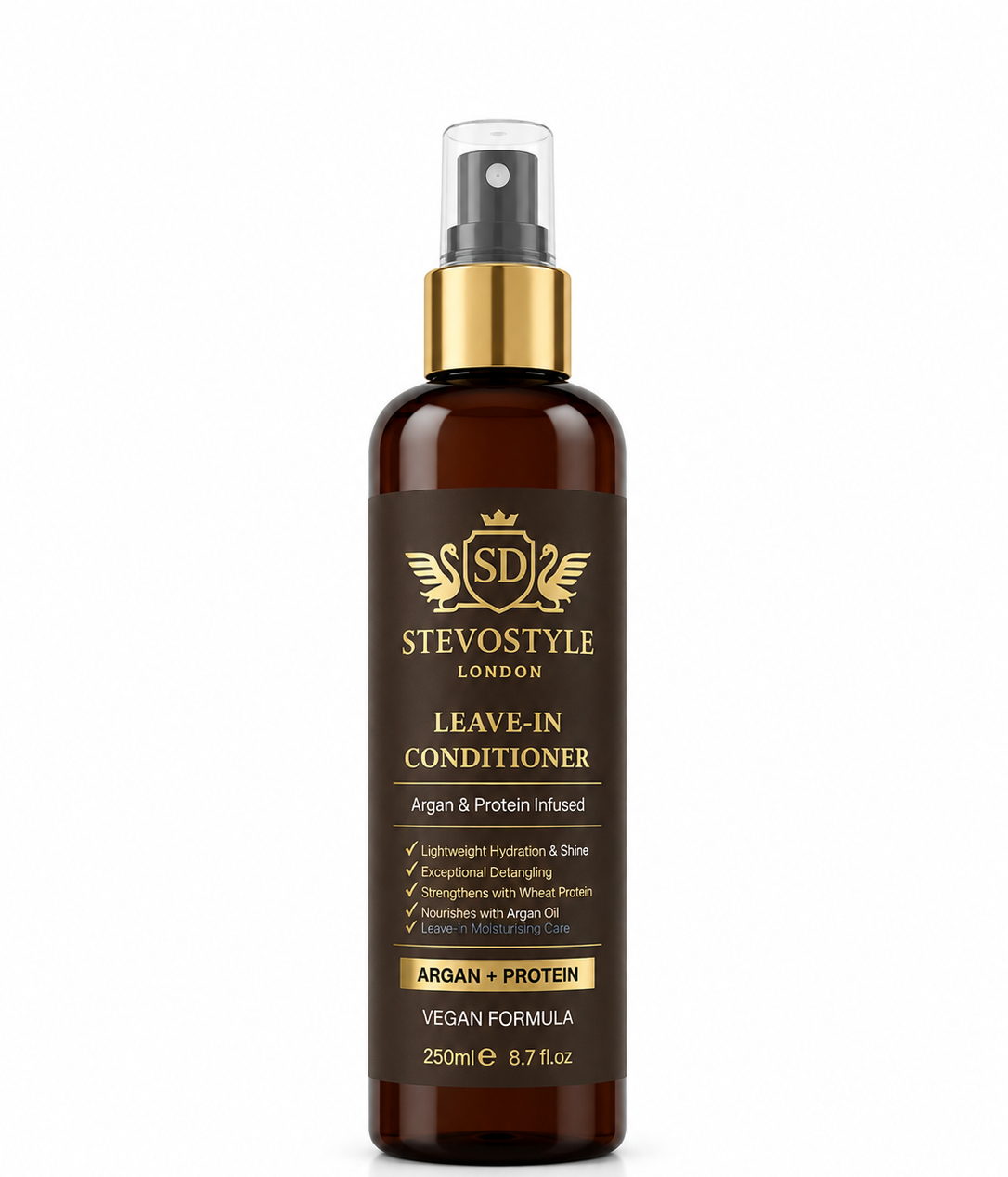 Leave-In Conditioner
Argan & Protein Infused | Vegan Formula 250ml