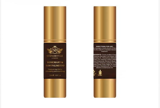 Saw Palmetto and Rosemary Hair Oil 100% Natural VEGAN 30ml