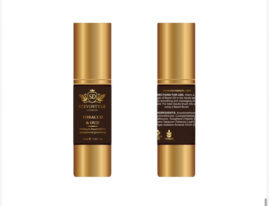Beard Oil Tobacco and Oud vegan 30ml